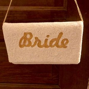 Bride beaded purse bag
